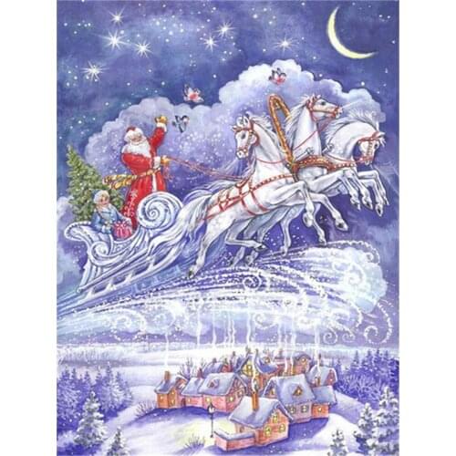 5d Diamond Painting DIY Christmas Santa Claus Craft Kit Full Square Diamond Embroidery Winter Handmade Gift Home Decor