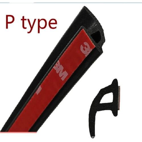 P type car sound insulation seal sealing rubber strip sealing Noise Weather Rubber car door seal