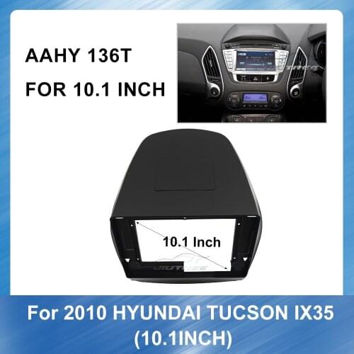 Car radio Frame Facials Install Panel Dashboard Trim Kit for Hyundai Tucson ix35 2010 Panel Dashboard ABS plastic Installation
