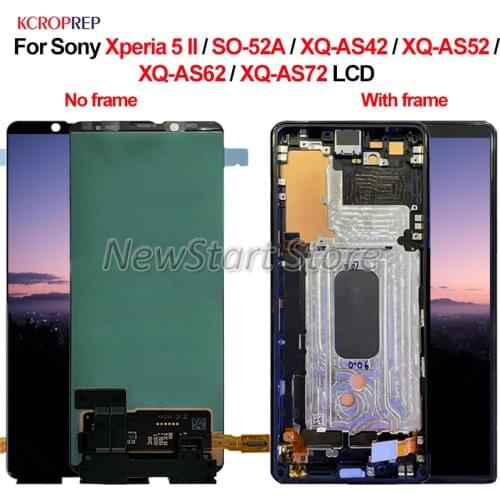 For Sony Xperia 5 II LCD Display Touch Panel Screen Digitizer Assembly For Sony X5 II SO-52A XQ-AS42 XQ-AS52 XQ-AS62 XQ-AS72 lcd