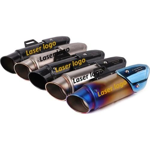 Motorcycle Exhaust Pipe Escape Moto Modified Muffler For Dirt Bike MT09 R6 Z900 Ninja 400 Cafe Racer CB125R PCX125 Tmax 530 ER6N