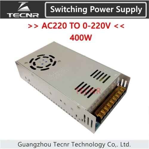 Switching Power Supply 400W input AC220V output DC 0-12V 24V 36V 48V 60V 70V 80V 110V 130V transformer for cnc engraving machine