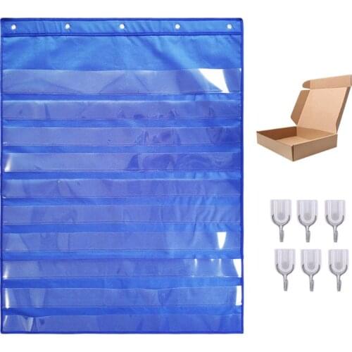 Classroom Pocket Chart With 6 Hooks Standards Daily Schedule For Office Activity