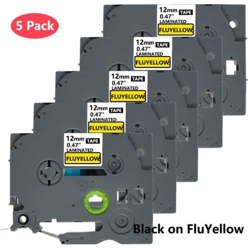 Laminated TZe-231 12mm Laser Flash TZe Label Tape Compatible for Brother P-touch Printer PT-E500W PTH100 Label Maker H110 631 43