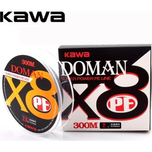 2018KAWA New Fishing PE Line 8 Strands Braided 300M Fishing Line Multifilament Super PE Line 10LB 14LB 18LB 22LB 26LB 30LB 50LB