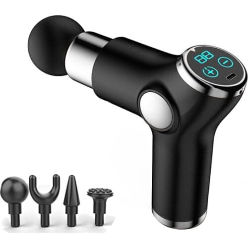 LCD Fascia Mini Portable Massage Stick Fitness Body Massage Relaxation Muscle Massager Pain Relief