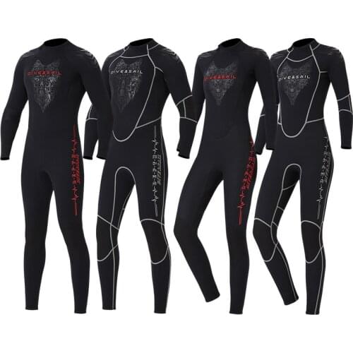 5mm Neoprene wetsuit Scuba diving suit for men women spearfishing snorkeling surfing One piece wetsuit winter thermal swimsuit