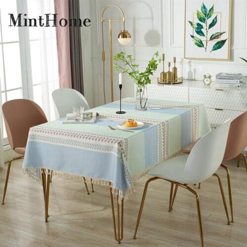 New rural household waterproof coffee table table linen desk tablecloth fabric dustproof tablecloth