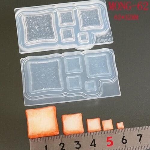 NEW Stereoscopic Clear Silicone DIY Simulation Food shape Mold For Epoxy Resin Jewelry Making Craft Tools resin molds Food play