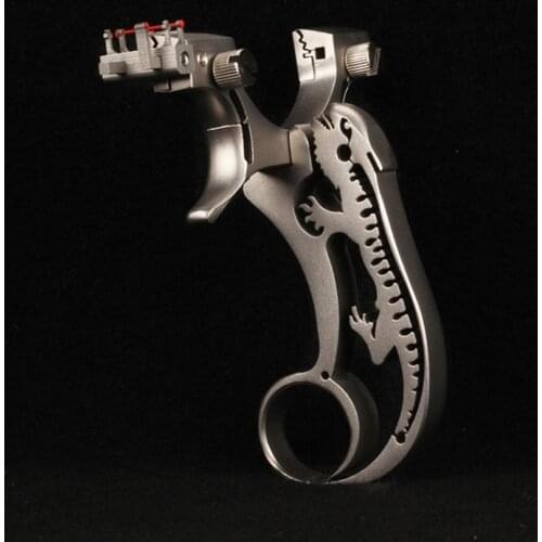 New Professional Bow Hunting Shooting Stainless Steel Lizard Catapult With Aim For Outdoor Slingshot Launcher Game Playing Tools
