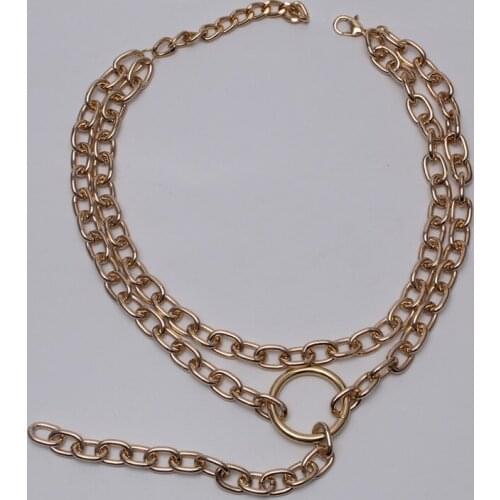 Wholesale jewelry statement thick chain necklace sweater chain loop knot cord fashion jewelry tassel necklaces for women