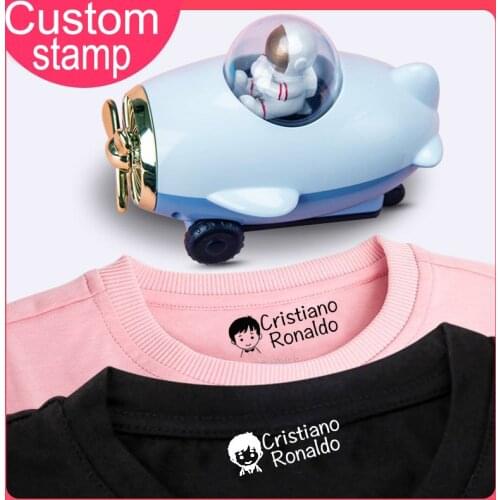 Custom-Made Stamp Baby Boys Girls DIY Toys For Children Customized Sticker Name Seal Student Clothes Chapter No Fade Security 07