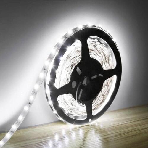 5M 12V Led Light Strip Bar Kitchen Lights Waterproof RGB LED Light Brightness LED Ribbon Tape Under Cabinet Cupboard Decoration