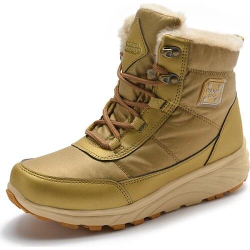 TNTN Waterproof Hiking Boots For Men Winter Warm Snow Boots Unisex Outdoor Sports Sneakers Mens Fleece Hiking Trekking Boots