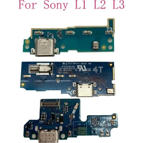 USB Charger Port Dock Board For Sony Xperia L1 G3312 G3311 L2 H4311 H3311 Xperia L3 I3312 I4312 USB Charging Connector Flex