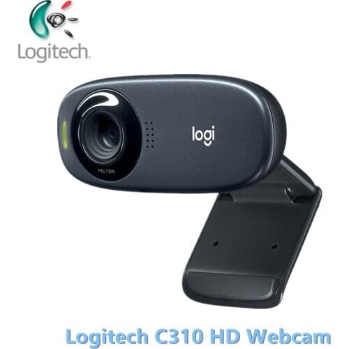 Logitech C310 HD Webcam Webcast camera Gaming camera Built-in Microphone HD 720P with 5MP Photos Auto Focus