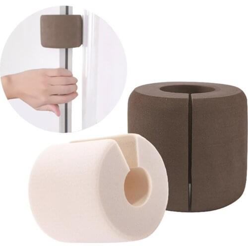 Pinch Guard Nbr Color: Brown Ivory Baby Care From 20mm To 80mm Doors Installs Easily Clip-On Design 4pcs Door Stopper