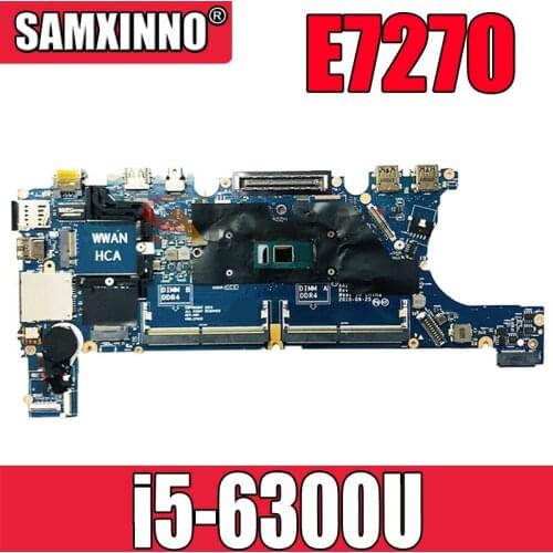 0H7Y7K H7Y7K CN-0H7Y7K LA-C451P FOR Dell Latitude E7270 laptop motherboard i5-6300u 100% tested