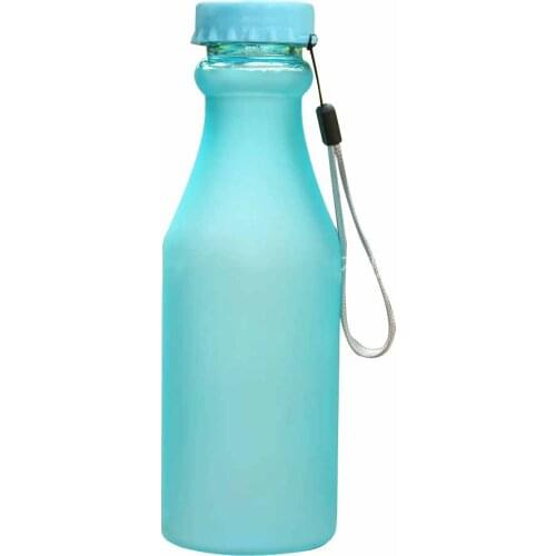 1PC 550ml Plastic Frosted Water Bottle Portable BPA Free Unbreakable Soda Bottle Leak-proof Kettle For Travel Outdoor Borraccia