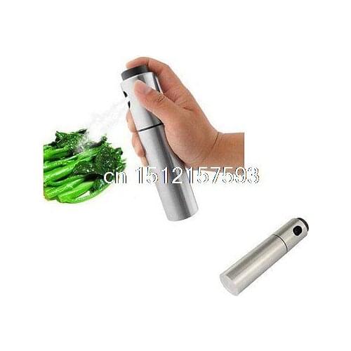 1 pc Silver Stainless Steel Spray Pump Fine Mist Oil Sprayer Vinegar Sprayer free shipping