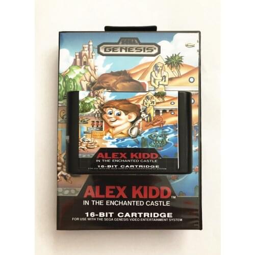 Alex Kidd in the enchanced castle For sega 16 bit games for Genesis &Mega drive