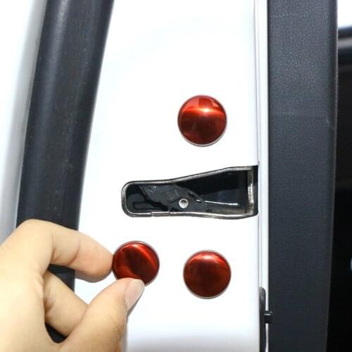 12PCS Aluminum Car Door Lock Screw Cap Protection Cover Case for Toyota COROLLA AVENSIS YARIS AURIS Waterproof Door Screw Cover