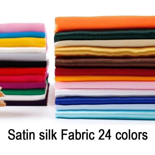 3yards Satins Fabric silk Fabric gift box cloth dress curtain wedding party background cloth DIY Handmade Sewing Quilting