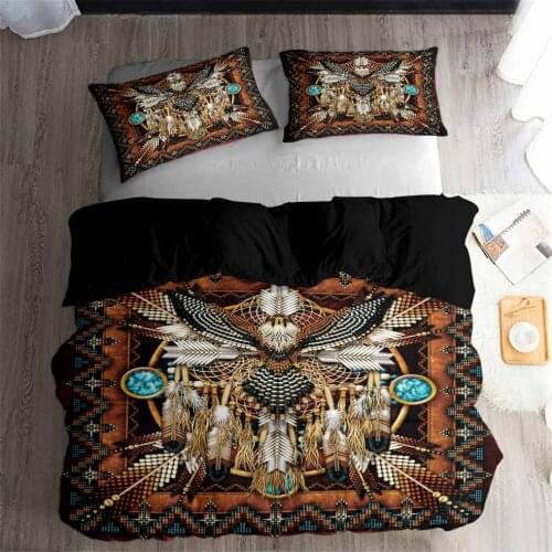 HELENGILI 3D Bedding Set Indian culture Print Duvet cover set bedclothes with pillowcase bed set home Textiles