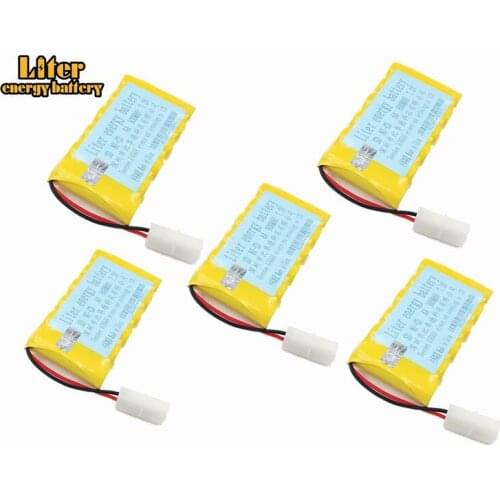 5pcs 7.2v 900mah AA NI-CD Battery With 7.2v Charger Set For Electric toys car Telerobot boat Remote control Tank L6.2-2P Plug