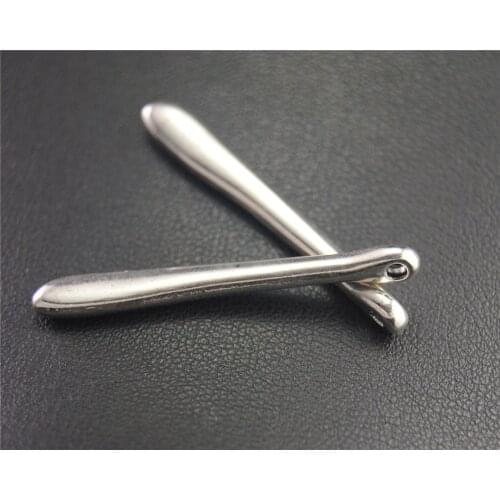 8pcs Silver Color Strip Charms Metal Charms For Jewelry Making 39x5mm A1999