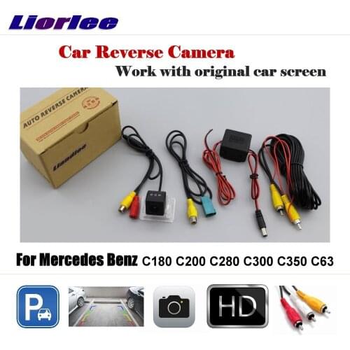 Car Rearview Camera For Mercedes Benz C180 C200 C280 C300 C350 C63 Original Screen / HD CCD Backup Parking CAM