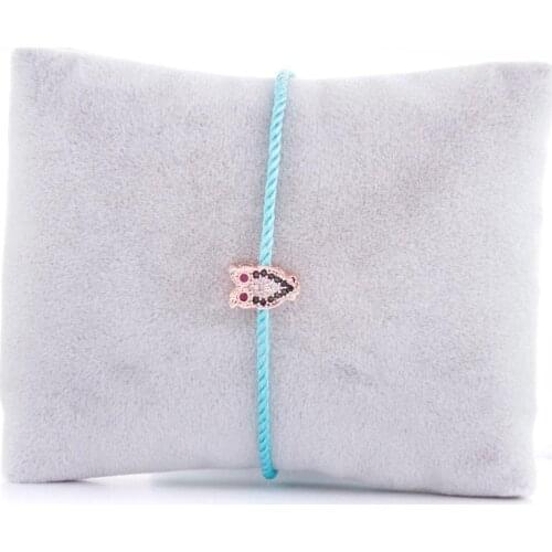 Owl Figured Zircon Cubic Zirconia İp Bracelet