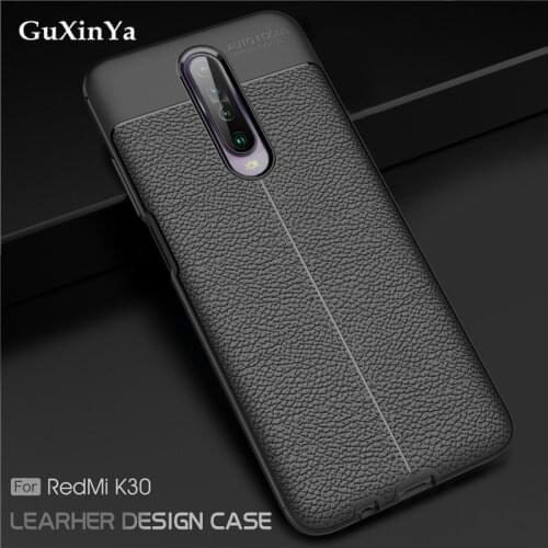 Redmi K30 Phone Case For Xiaomi Redmi K30 Luxury Leather ShockProof TPU Protective Case For Xiaomi Redmi K30 5G Bumper 6.67"