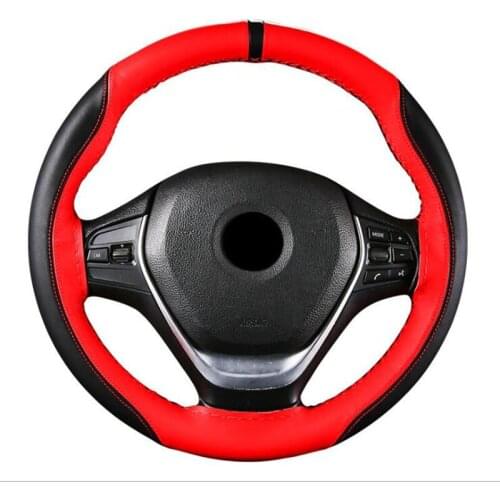 10 color Steering Wheel Cover Breathable Comfortable DIY Hand Sewing Auto Steering-Wheel Braid Case Fit Car SUV