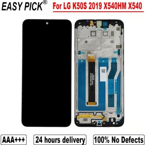 For LG K50S 2019 X540HM X540 X540EMW X540BMW LCD Display Touch Screen Digitizer Assembly For LG K50S 2019 Dual SIM LMX540HM LCD