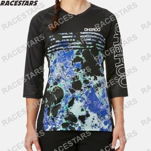 DHARCO Downhill Mountain MTB Jersey Cycling Wear Enduro Jersey Women Ladies Motocross Jersey Bike DH Maillot Ciclismo Hombre MX