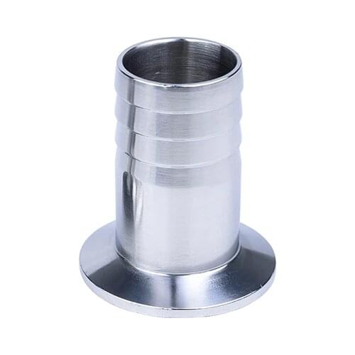 316L Stainless Steel OD 1-1/2" 38mm Sanitary Barbed Hose Tail Tri Clamp Type Fittings For Homebrew