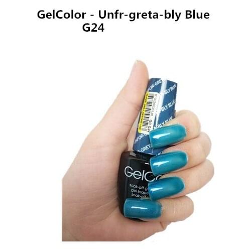 G24 Unfor Greta Bly Blue 15ml UV LED Gel Polish Vernis Permanent Lasting Shine opies Nail Art (need lamp dry)