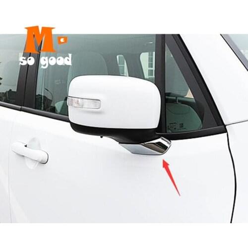 Chrome Car Rearview Mirror Column Frame Cover Trim Shell Car Exterior Accessories Sticker ABS 2017 2015 2016 for Jeep Renegade