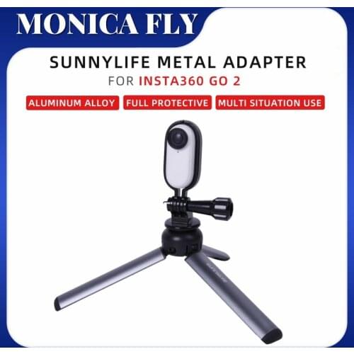 Camera Metal Protective Frame Scratch Proof Antifriction 1/4in Adapter Mount Bracket Camera Accessories for Insta360 GO 2
