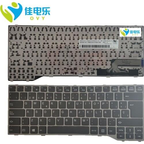In Stock OVY SP Spanish laptop keyboard for FUJITSU for LIFEBOOK T725 T726 Q775 Q737 Q736 p/n:cp683305-03 CP683312-03