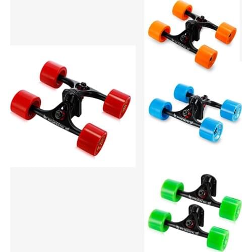 PUENTE Longboard Bracket Aluminum Alloy 2Pcs Skate Truck with 70mm Big Wheels Skateboard Truck Parts