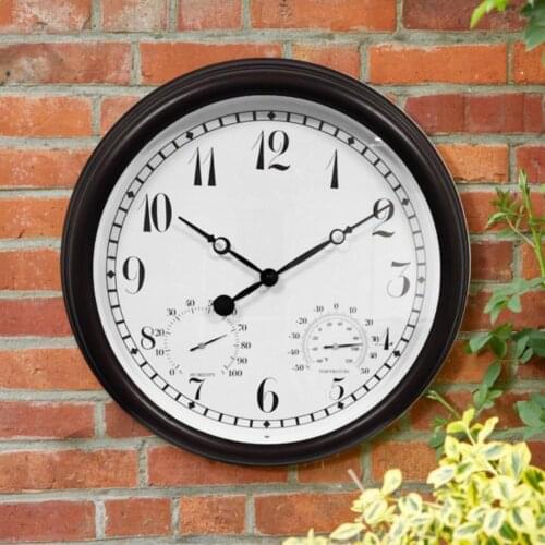 Round Wall Clock Creative Mute Modern Design Wall Clock Clocks for Home Kitchen Living Room Decor Battery Operated Silent
