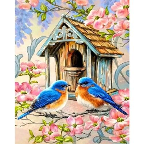 Animal Bird DIY 11CT Cross Stitch Embroidery Kits Craft Needlework Set Printed Canvas Cotton Thread Home Decoration On Design