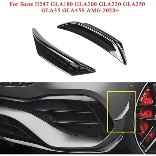 Front Bumper Side Fender Air Spoilers For Mercedes Benz H247 GLA180 GLA200 GLA220 GLA250 GLA35 GLA45S AMG 2020+ Car Accessories