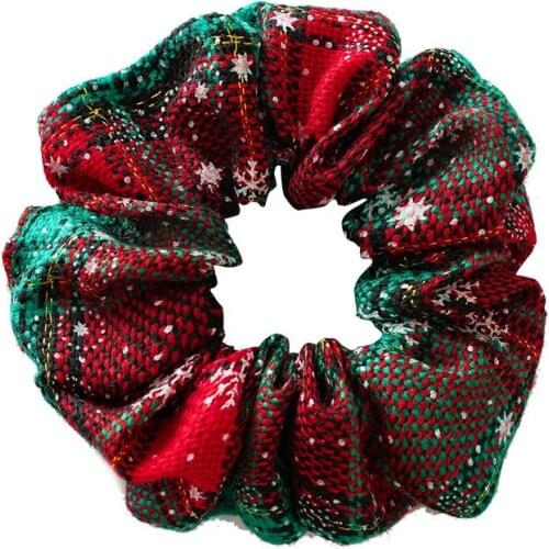 European American Fashion Hot Selling Plaid Fabic Hair Band Women Girls Kids Hair Rope Pony Tail Hair Rings Hair Accessories