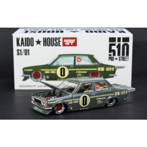 Mini GT + Kaido house 1:64 Datsun 510 Datsun 510 removable cover alloy model