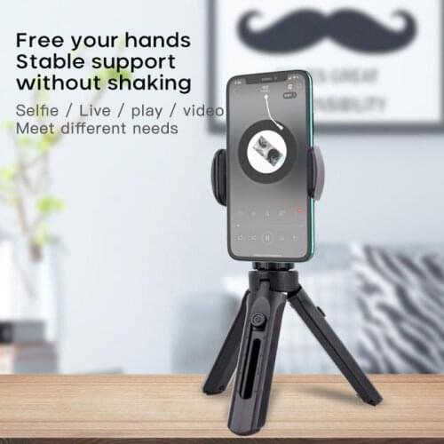 360 Degree Rotation Mobile Phone Live Support Anchor Desktop ABS Photo Photography Tripod Vibrato Camera Telescopic Tripod