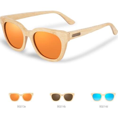 New BOBO BIRD Sunglasses Women Men Handmade Nature Bamboo Polarized Sunglasses UV400 With Customize Legs Wooden Gift Box