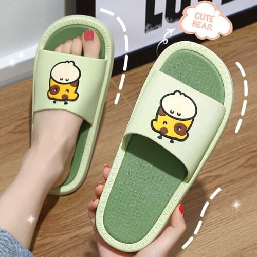 Mens Slippers Mens Indoor Home Thick-soled Couple Home Bath Non-slip Bathroom Slippers Female Mens Shoes Slippers Women